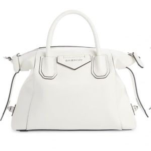 Givenchy Antigona  Off -White Soft Leather Shoulder / Crossbody  Bag